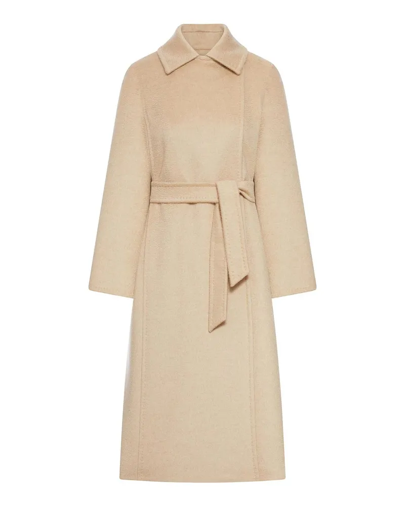 Max Mara Knielanger Mantel - Nude Nude