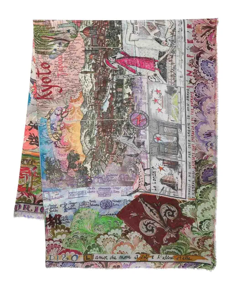 Faliero Sarti Schal - Bunt Bunt