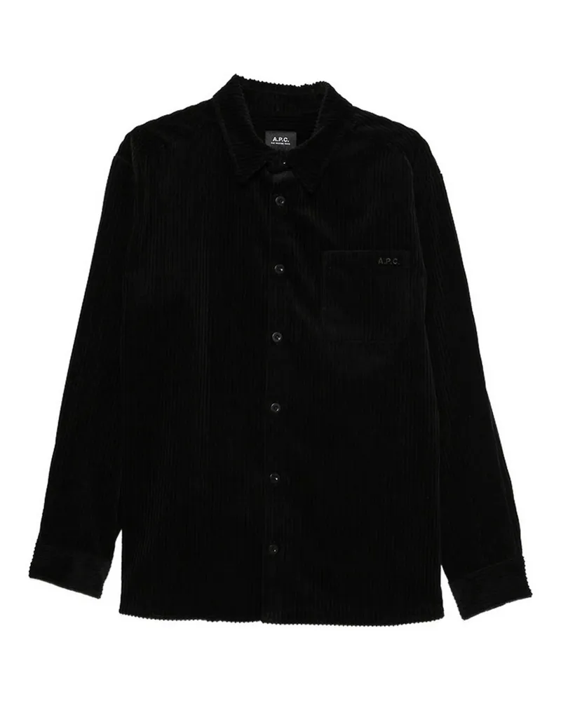 A.P.C. A. P.C. Knielanger Mantel - Schwarz Schwarz