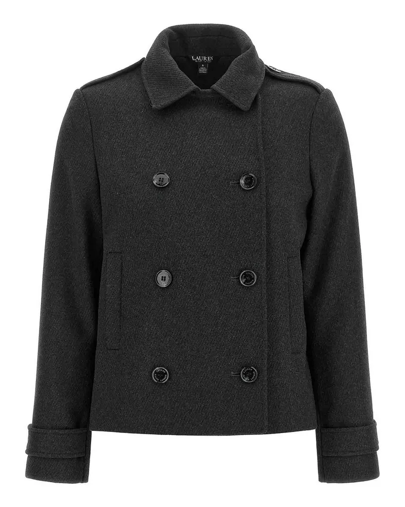 Ralph Lauren Langer Mantel - Grau Grau