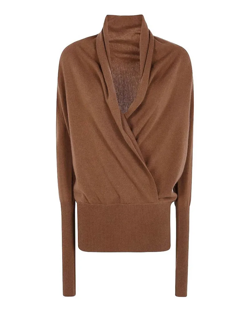 7 for all mankind Rundhalspullover - Beige Beige