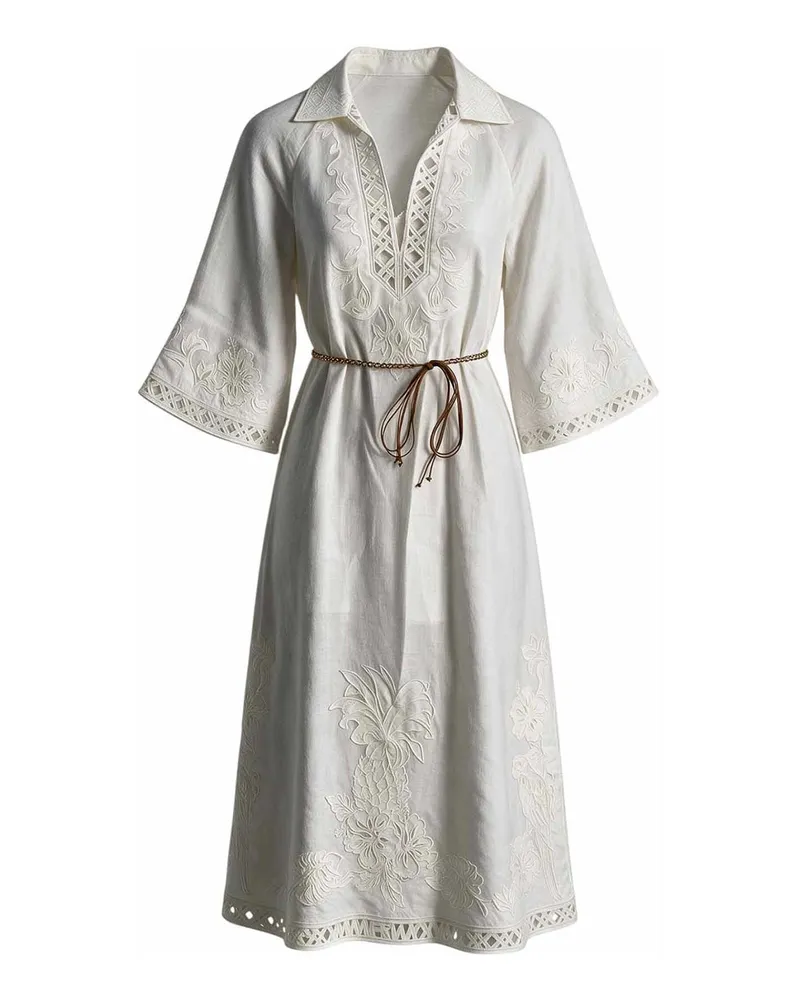 Zimmermann Maxikleid - Creme Creme