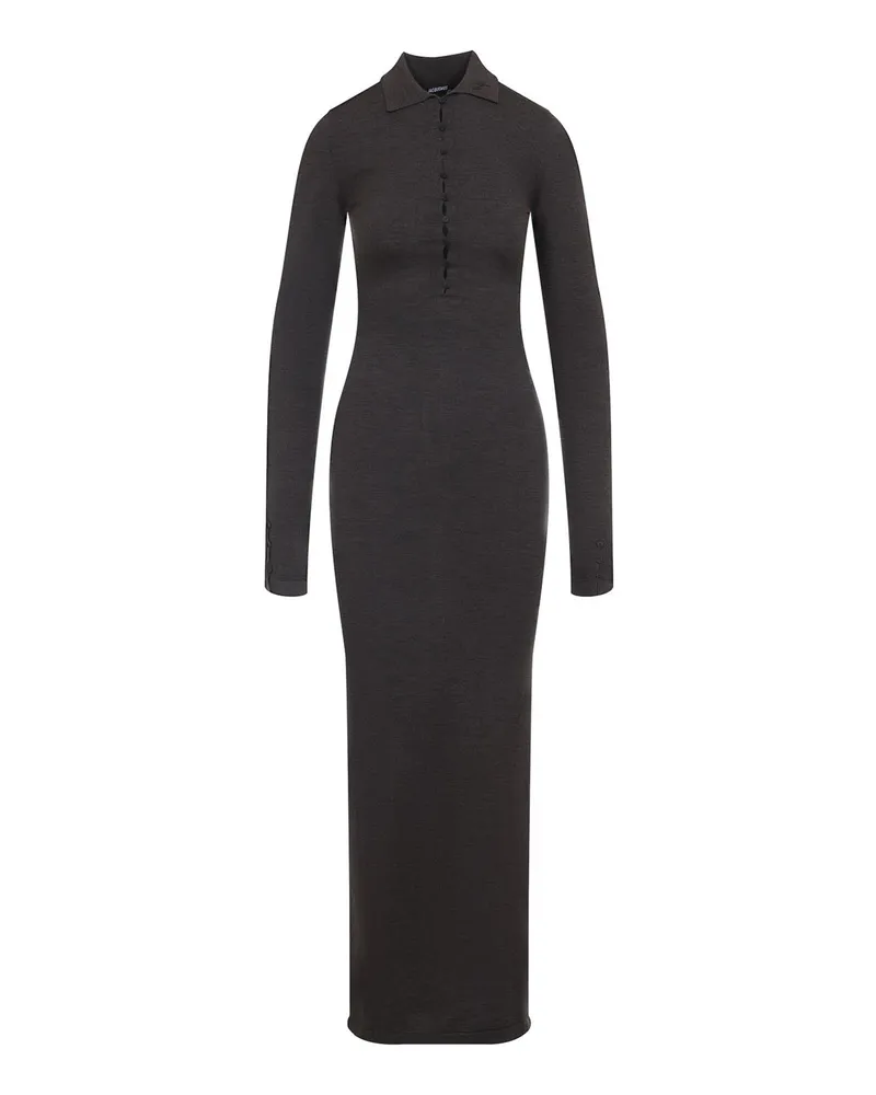 Jacquemus Maxikleid - Dunkelbraun Dunkelbraun