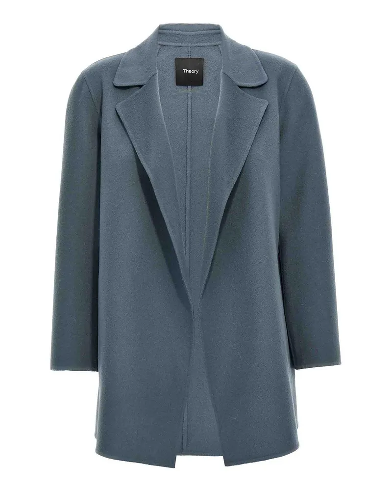 Theory Kurzer Mantel - Hellblau Hellblau