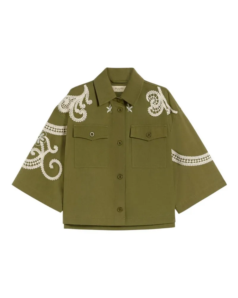 Max Mara Casualjacke - Grün Grün
