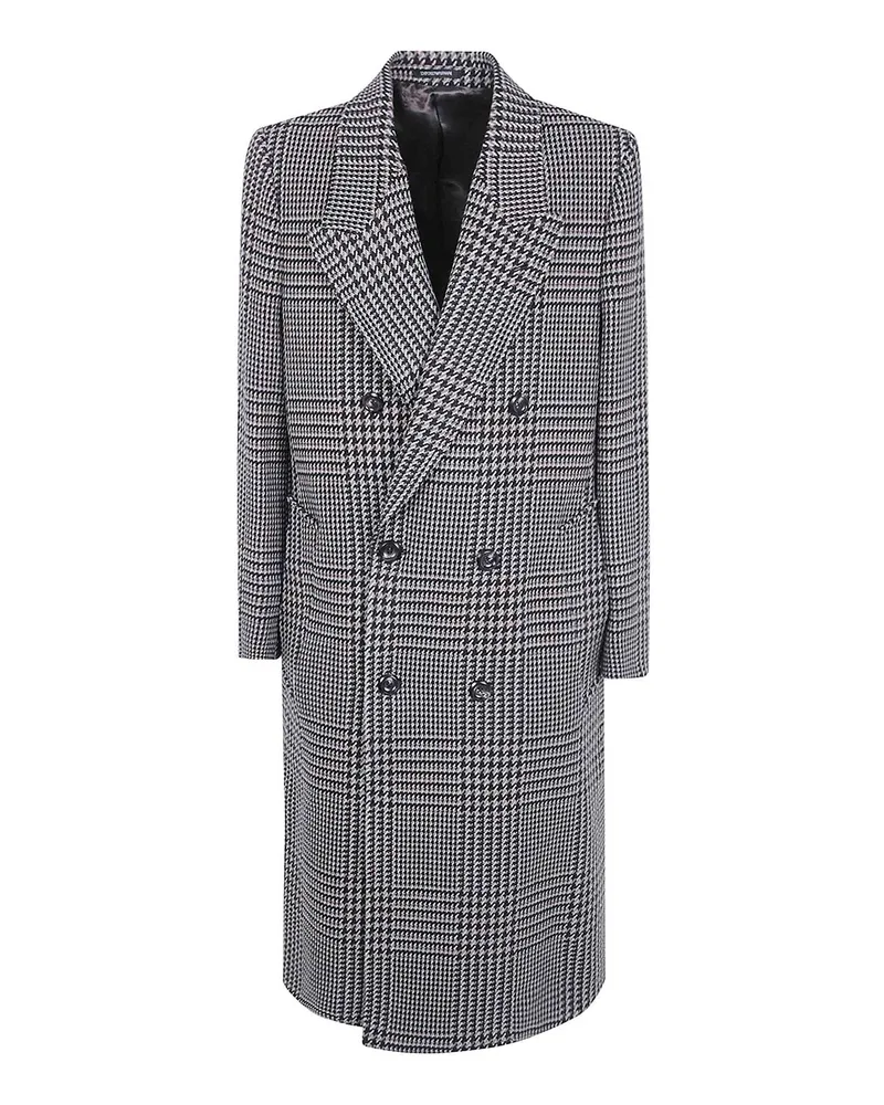 Emporio Armani Langer Mantel - Grau Grau