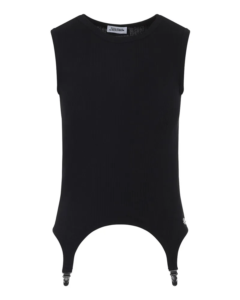 Jean Paul Gaultier Top - Schwarz Schwarz
