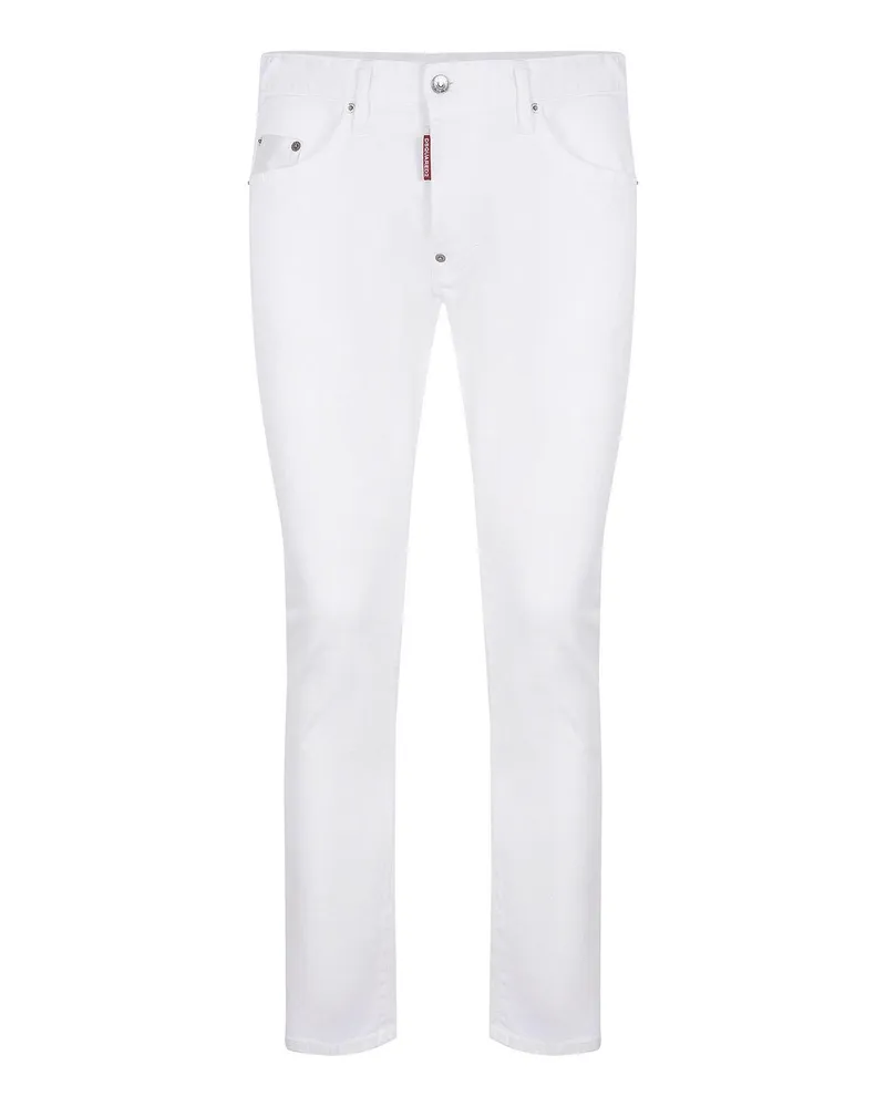 Dsquared2 Straight Leg Jeans - Weiß Weiß