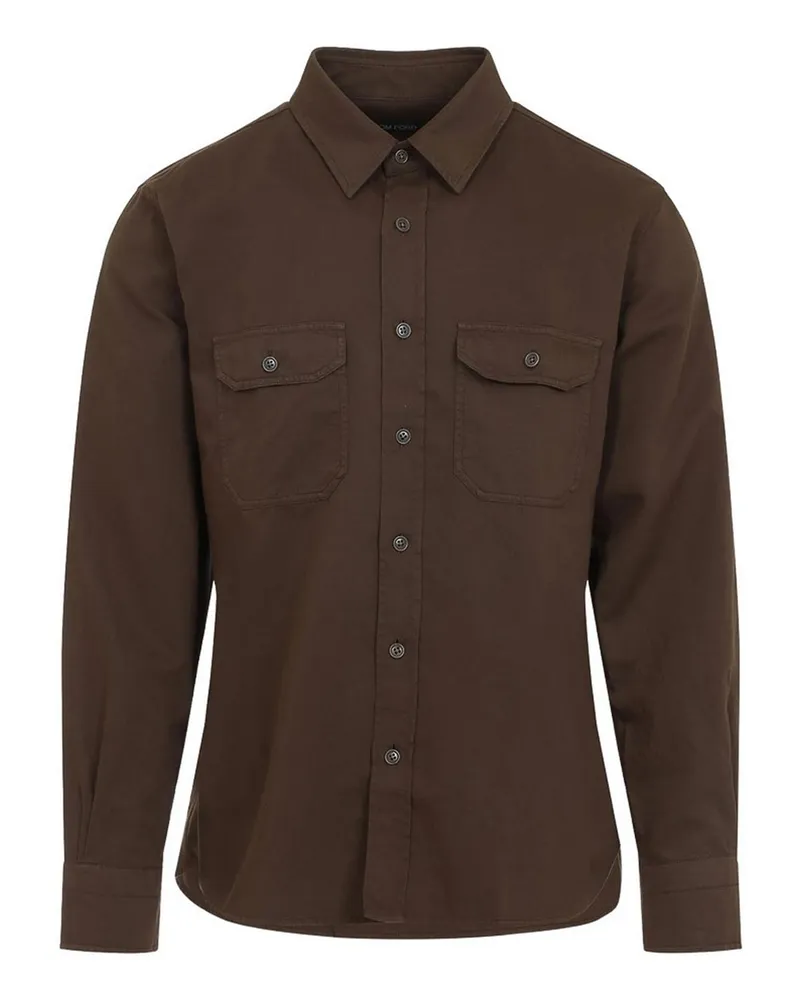 Tom Ford Hemd - Braun Braun
