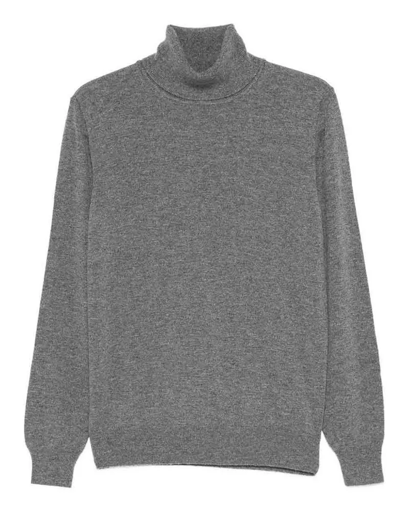 Kangra Cashmere Rollkragenpullover - Grau Grau