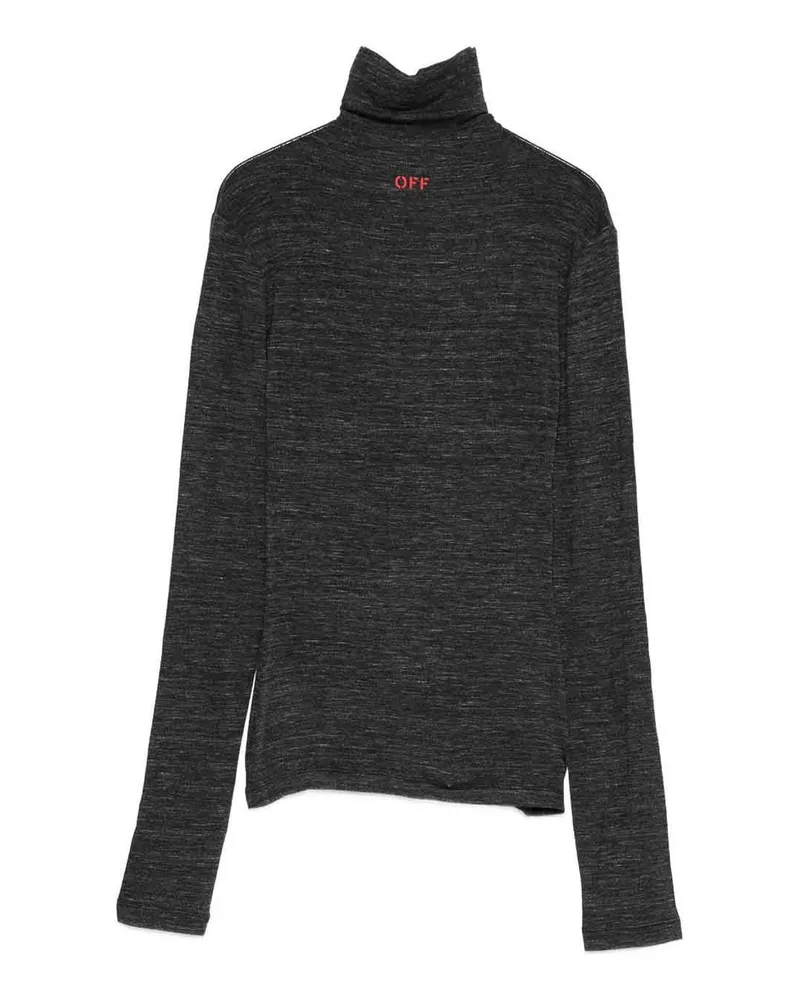 OFF-WHITE Rundhalspullover - Rot Schwarz