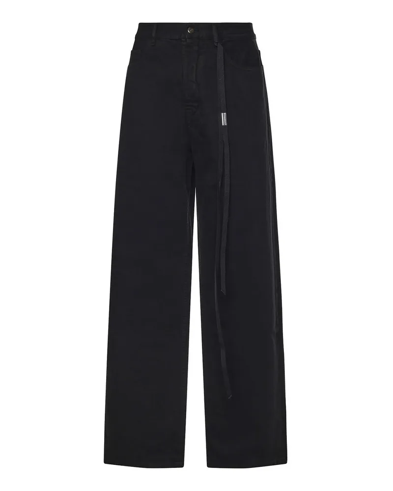 Ann Demeulemeester Schlagjeans - Schwarz Schwarz