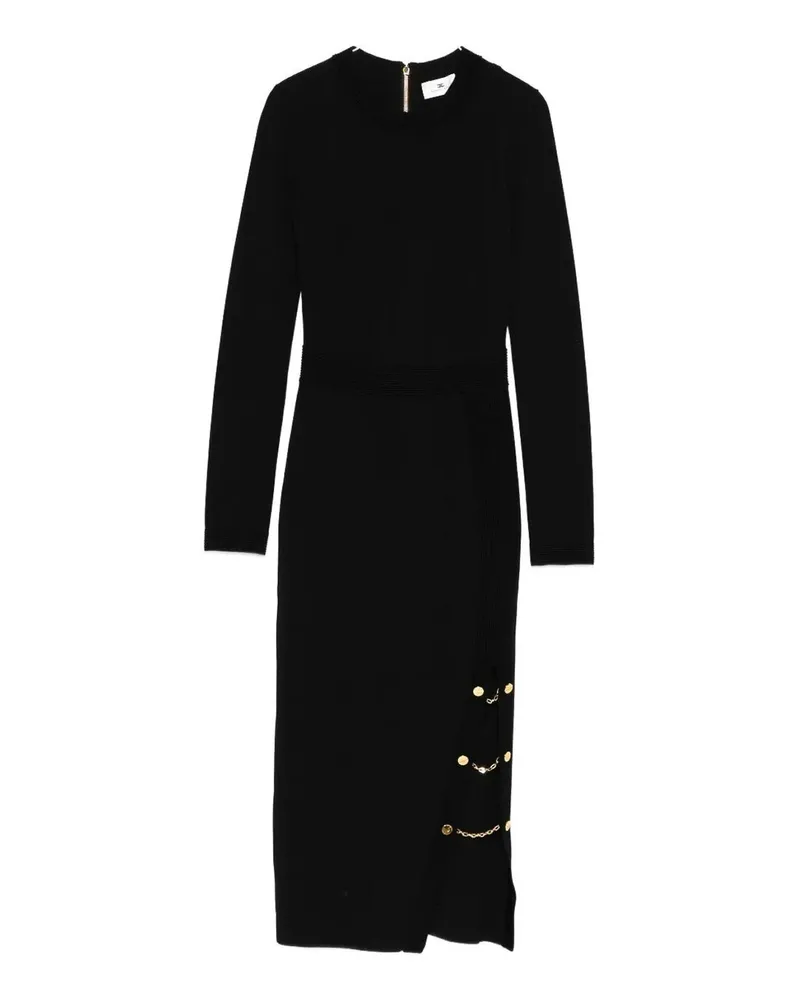 Elisabetta Franchi Knielanges Kleid - Schwarz Schwarz