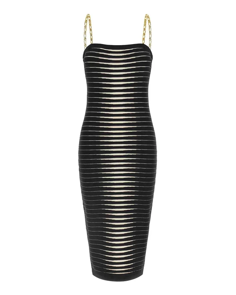 Elisabetta Franchi Knielanges Kleid - Weiß Weiß