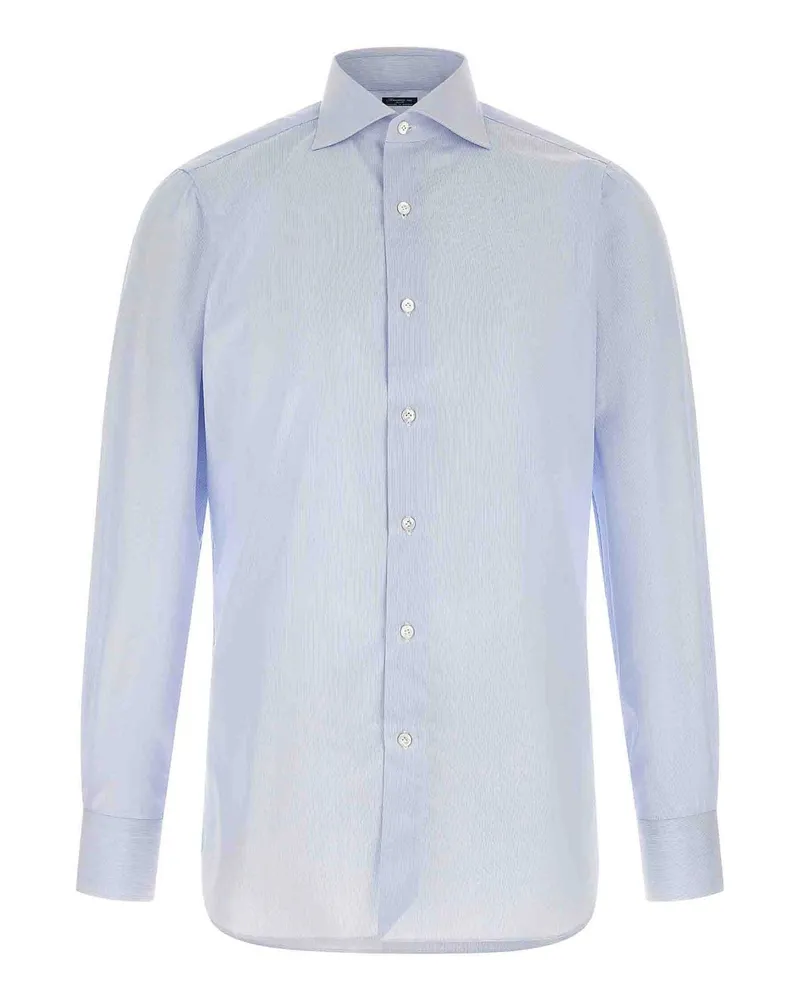 Finamore 1925 Hemd - Hellblau Hellblau