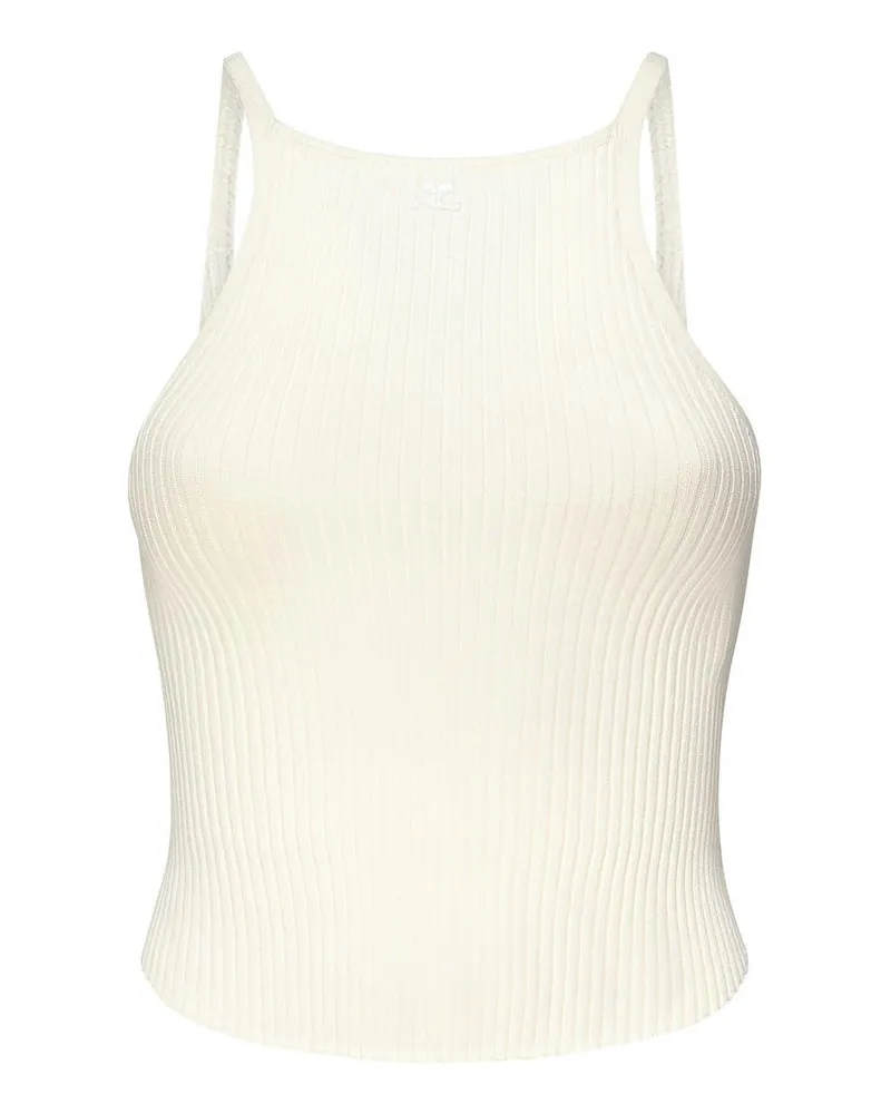Courrèges Top - Weiß Weiß