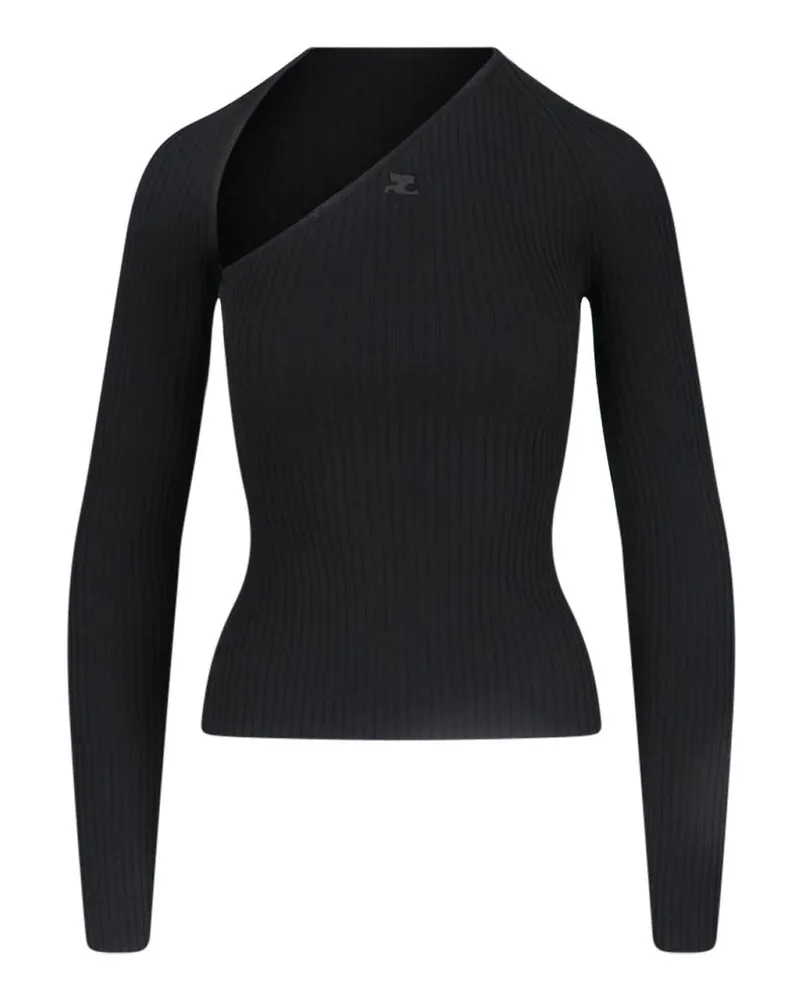 Courrèges Top - Schwarz Schwarz