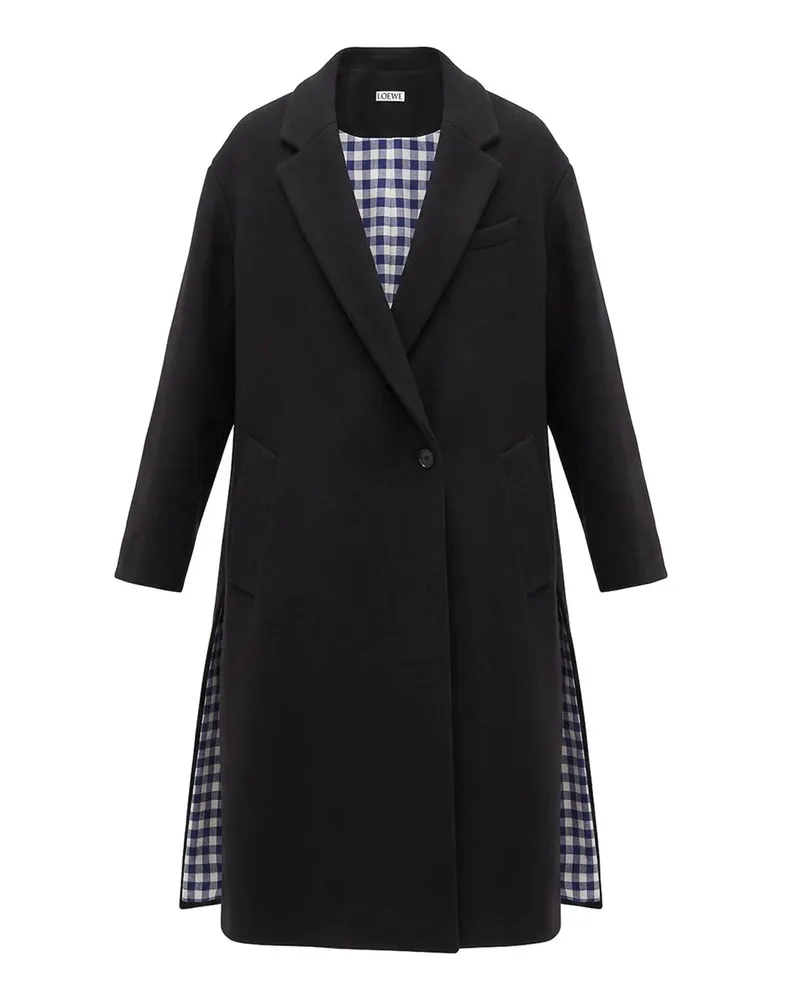 Loewe Knielanger Mantel - Schwarz Schwarz