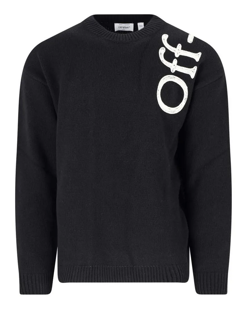 OFF-WHITE Rundhalspullover - Schwarz Schwarz