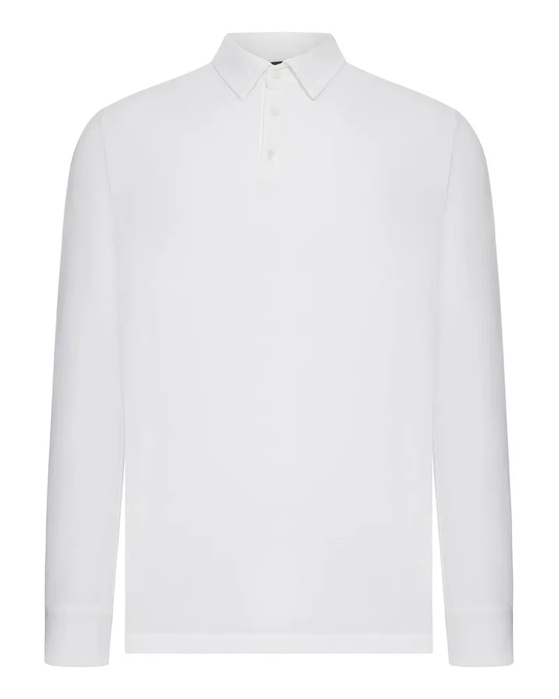 Zanone Poloshirt - Weiß Weiß