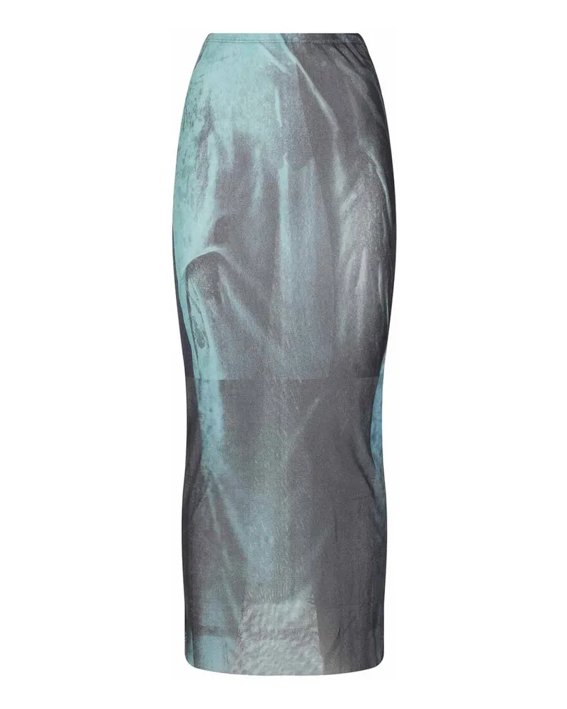 Jean Paul Gaultier Midirock - Jeansblau Jeansblau