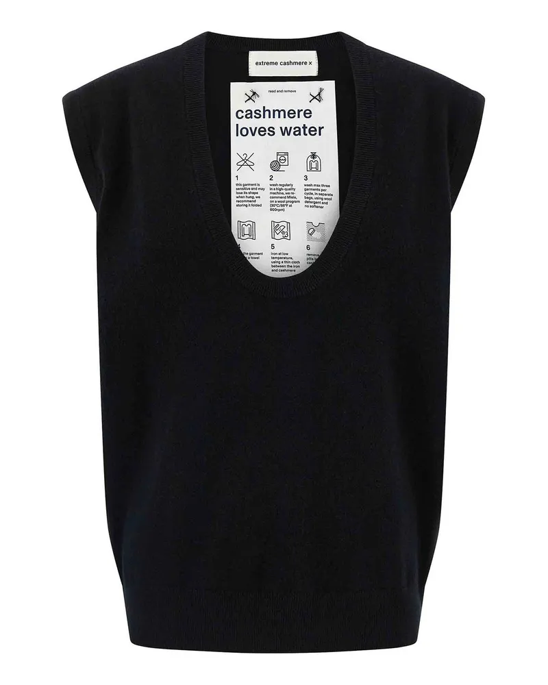 extreme cashmere Top - Schwarz Schwarz