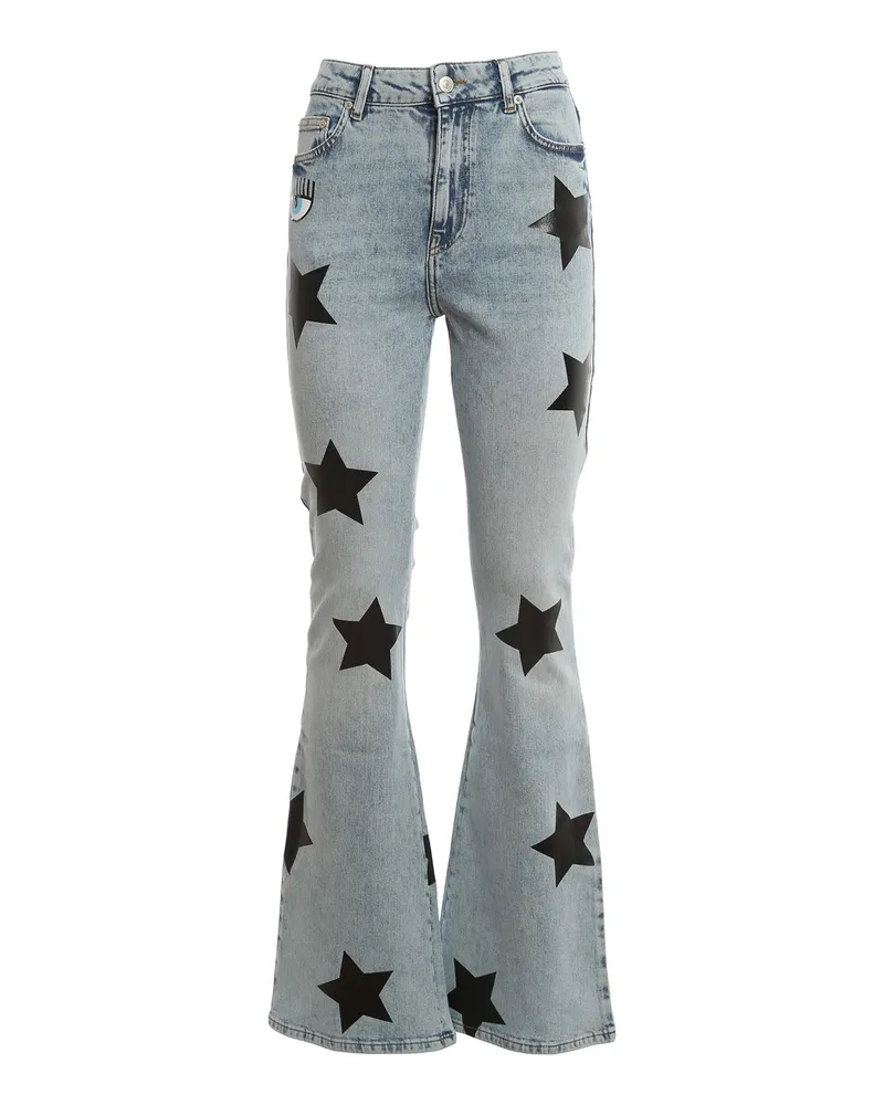 Chiara Ferragni Schlagjeans - Helles Jeansblau Helles