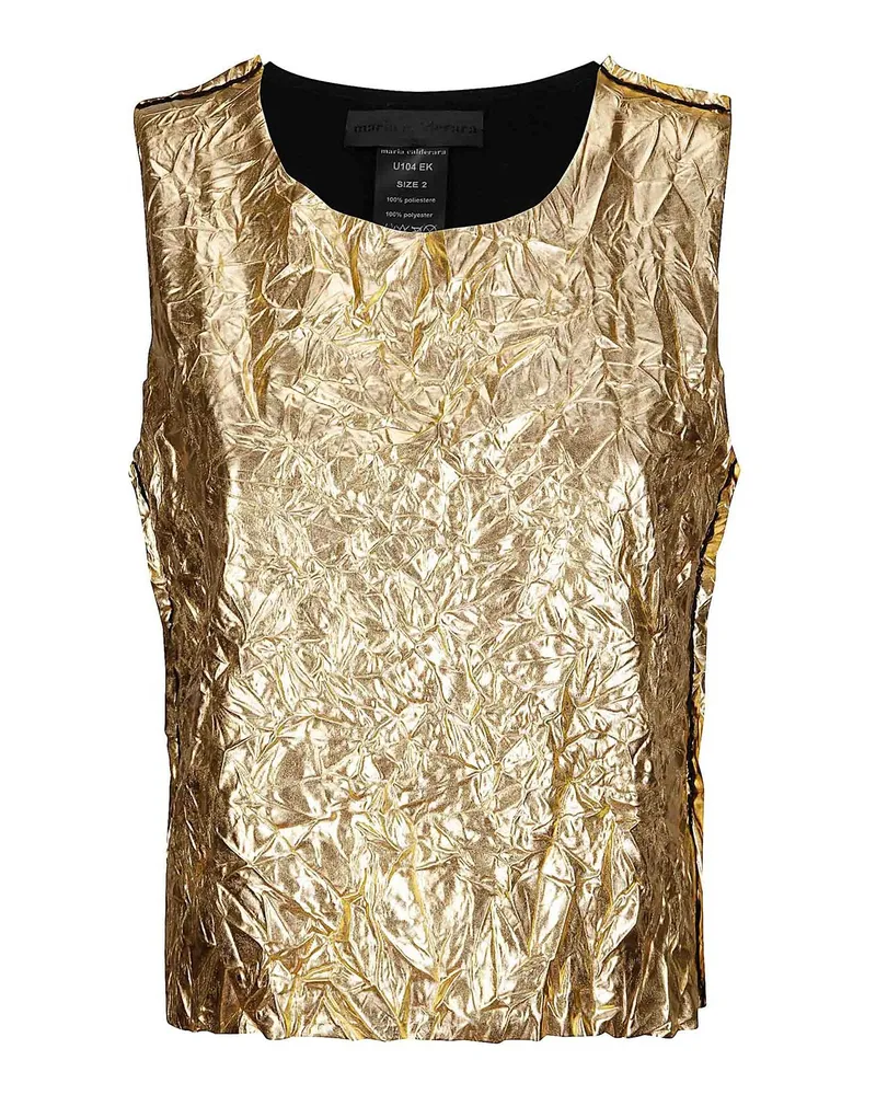 Maria Calderara Top - Gold Gold