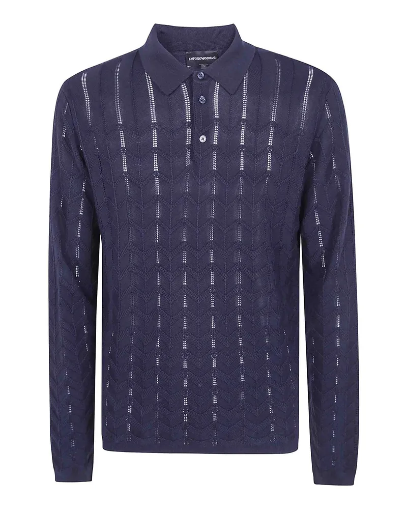 Emporio Armani Rundhalspullover - Blau Blau