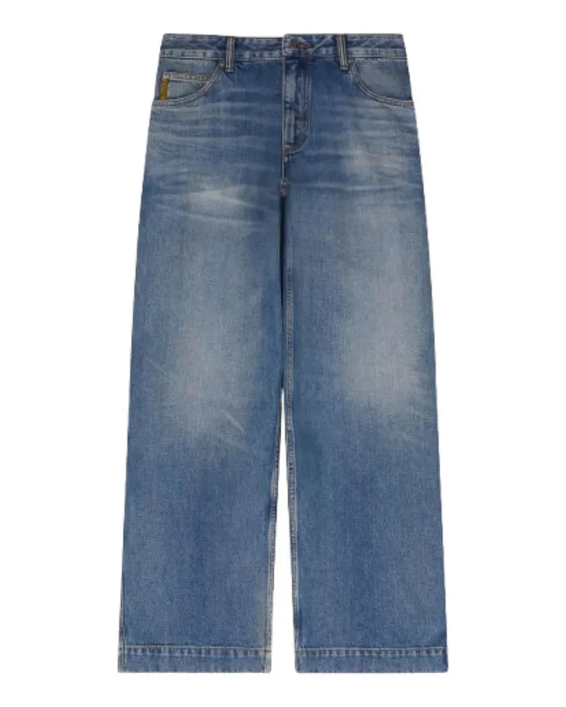 Emporio Armani Straight Leg Jeans - Blau Blau