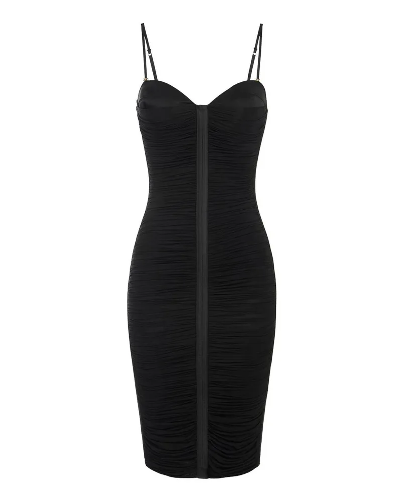 Elisabetta Franchi Knielanges Kleid - Schwarz Schwarz