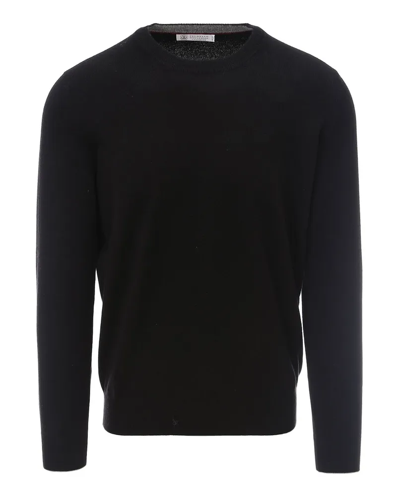 Brunello Cucinelli Rundhalspullover - Schwarz Schwarz