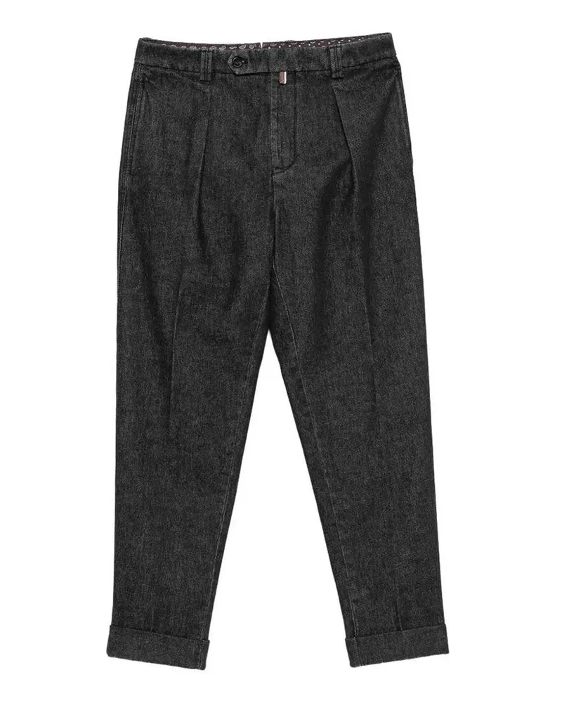 Berwich Casual Hose - Schwarz Schwarz