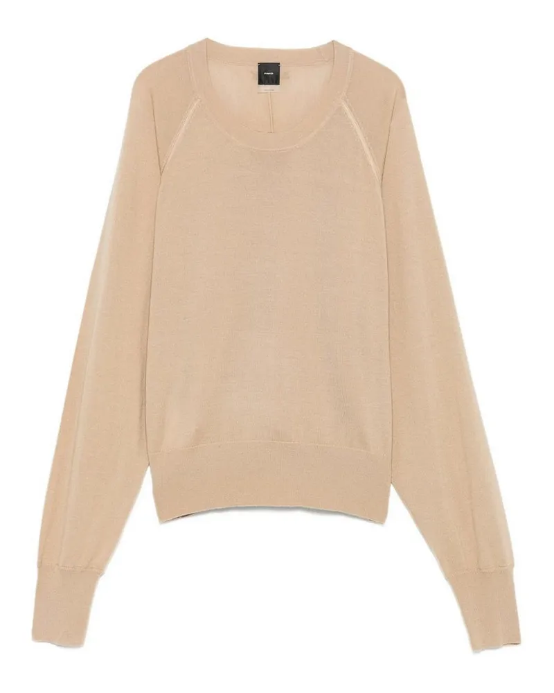Pinko Rundhalspullover - Beige Beige