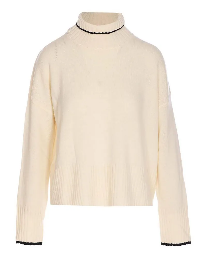 Pinko Rundhalspullover - Weiß Weiß