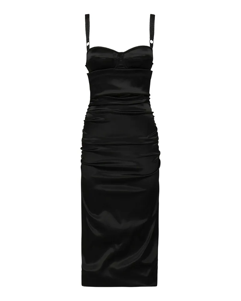 Dolce & Gabbana Knielanges Kleid - Schwarz Schwarz
