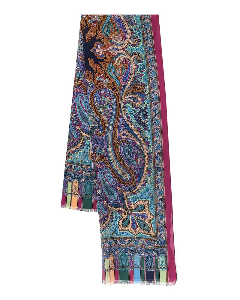 Etro Schal - Blau Blau