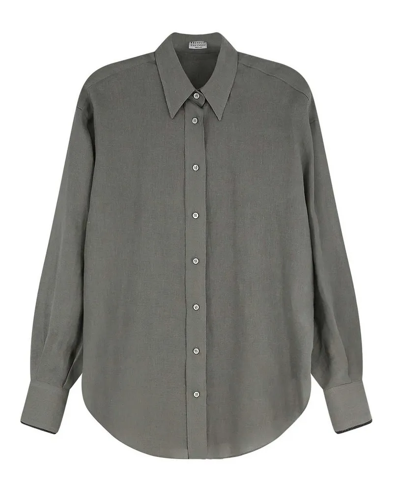 Brunello Cucinelli Hemd - Hellbraun Hellbraun