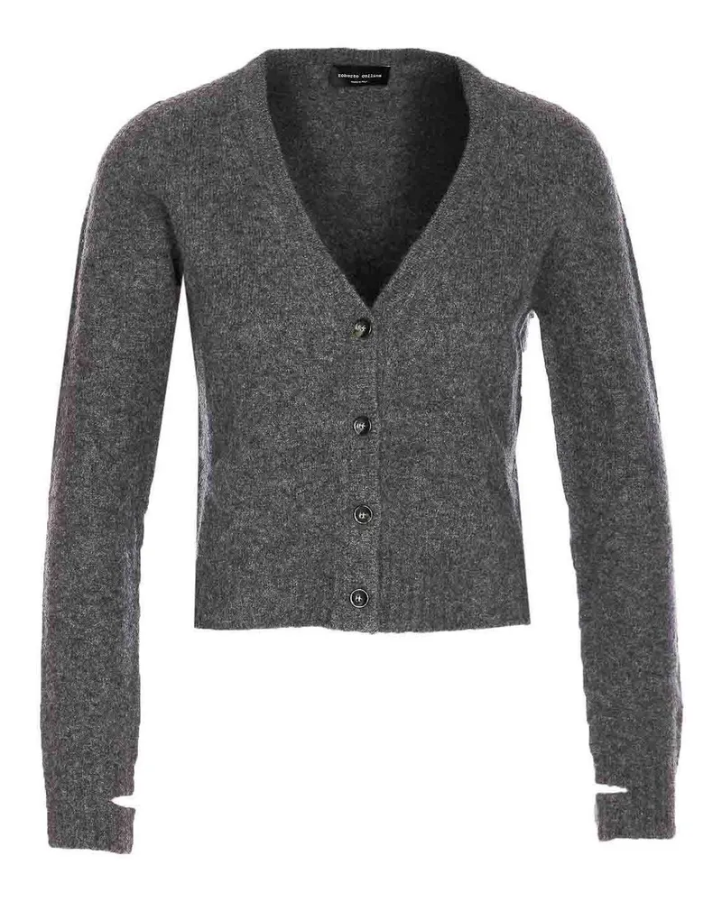 Roberto Collina Cardigan - Grau Grau