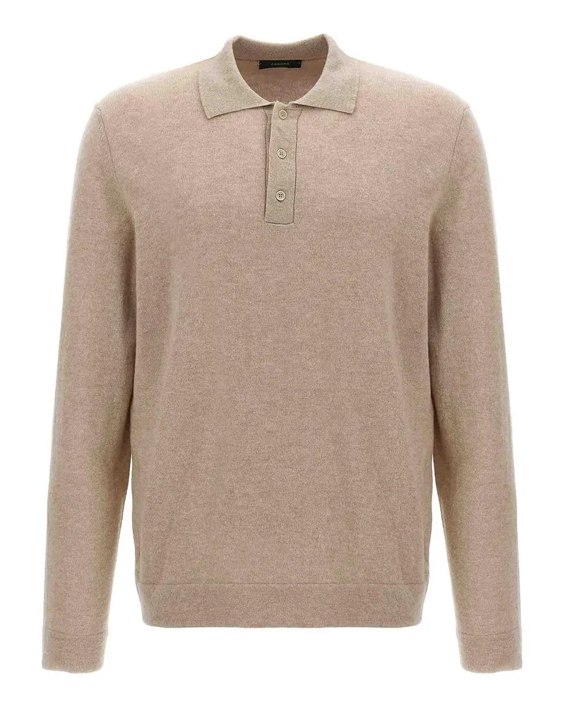 Zanone Poloshirt - Beige Beige
