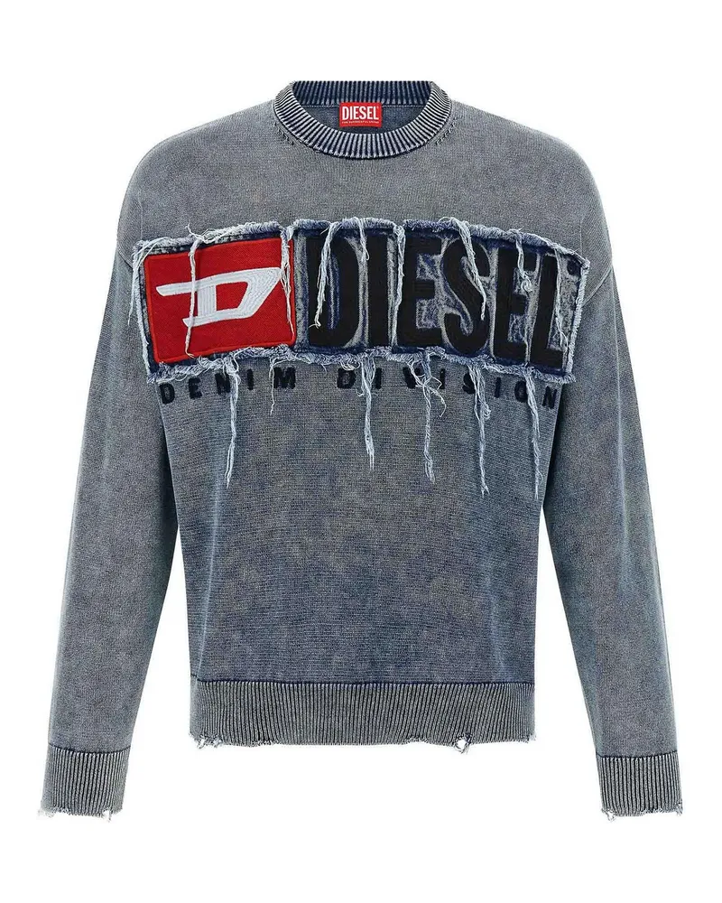 Diesel Rundhalspullover - Blau Blau