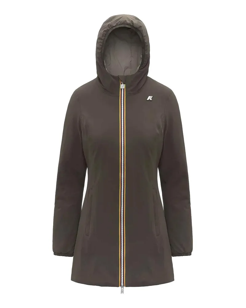 K-Way Daunenmantel - Schwarz Hellgrün
