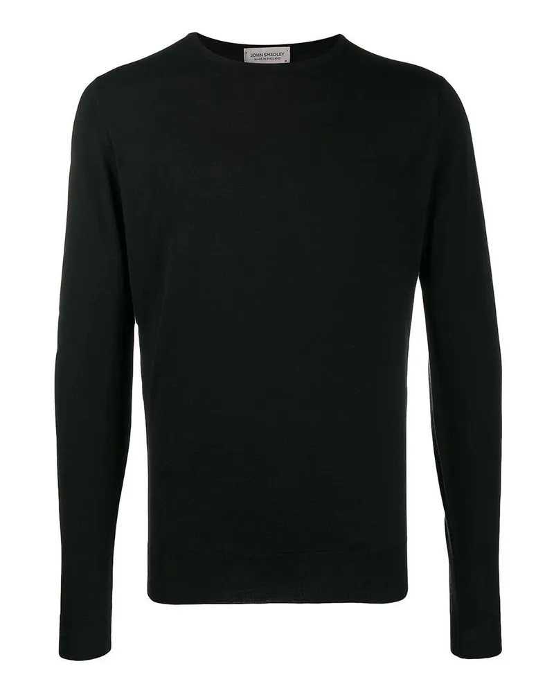 John Smedley Rundhalspullover - Schwarz Schwarz