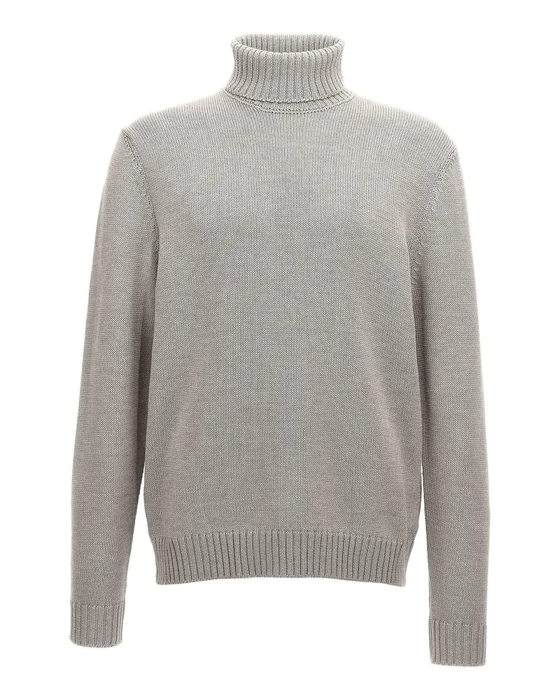 Zanone Rollkragenpullover - Grau Grau