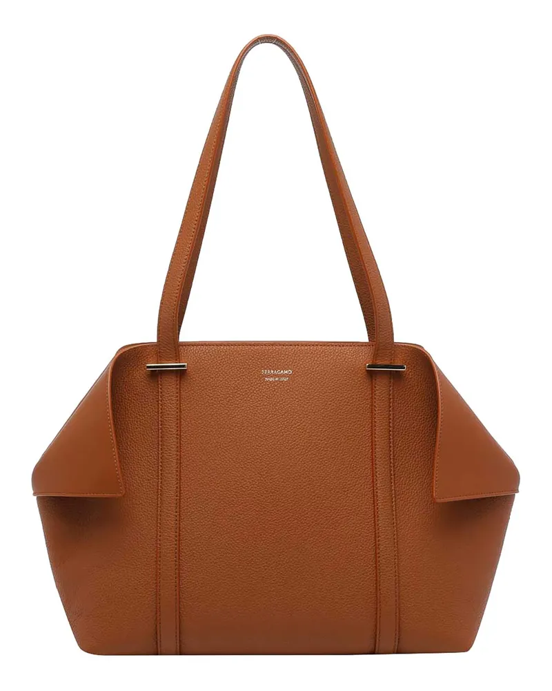 Ferragamo Schultertasche - Braun Braun
