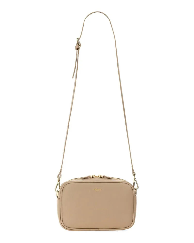 Kiton Umhängetasche - Hellgrau Beige