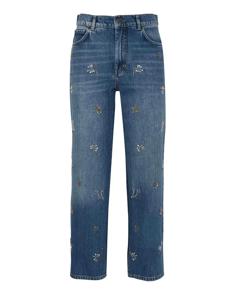 Max Mara Straight Leg Jeans - Blau Blau