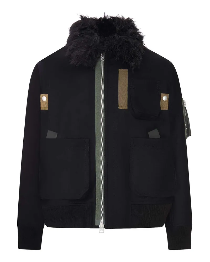 Sacai Bomberjacke - Schwarz Schwarz
