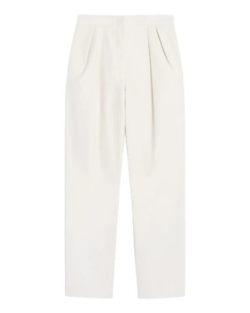 Max Mara Casual Hose - Weiß Weiß
