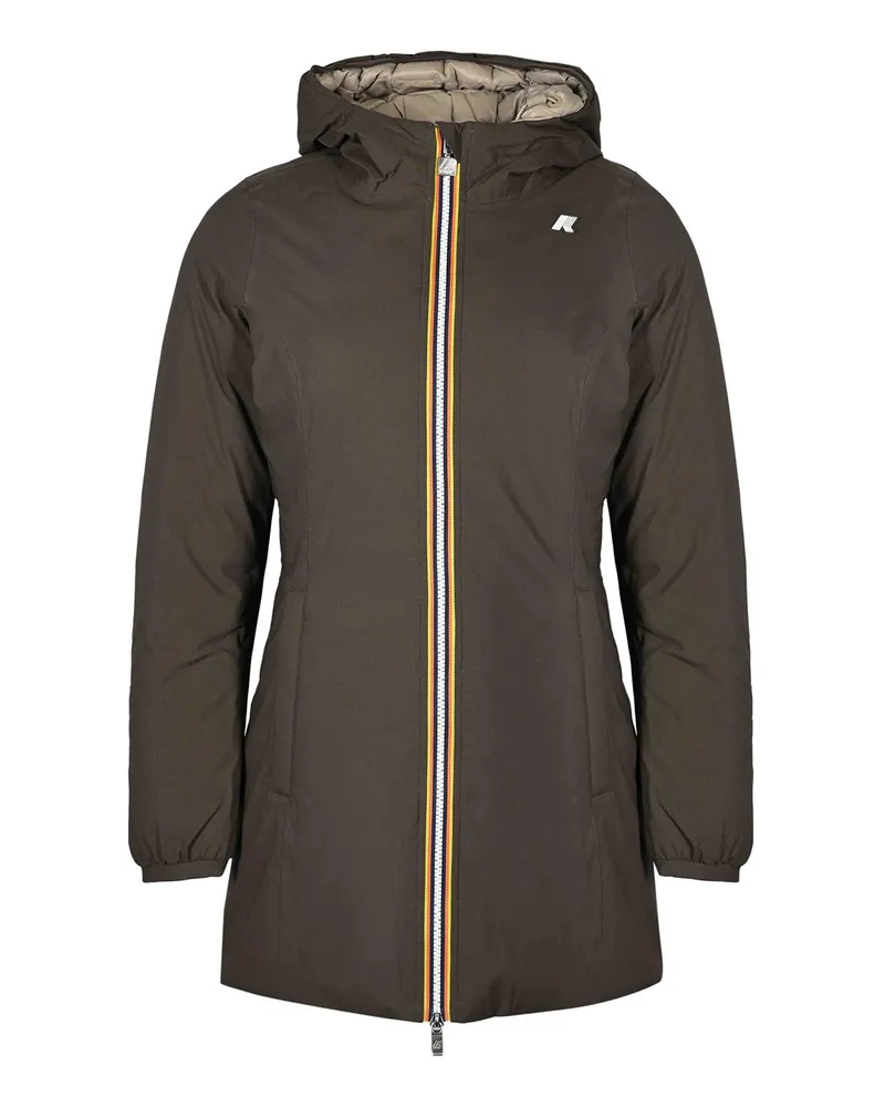 K-Way Daunenjacke - Schwarz Grün